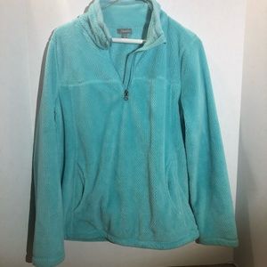 Talbots quarter zip fleece pullover